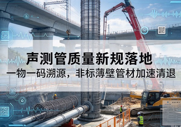 吴桥声测管质量新规落地，一物一码溯源，非标薄壁管材加速清退